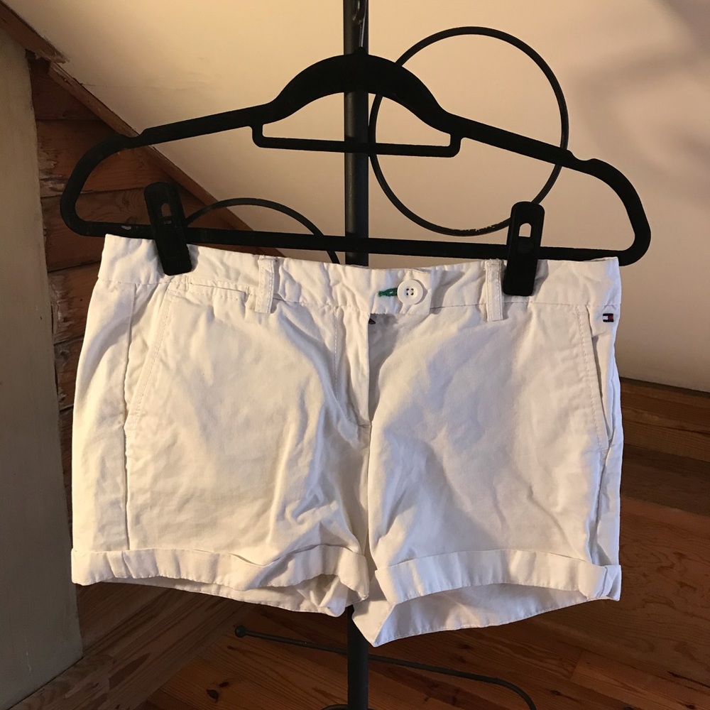 Tommy Hilfiger White Chino Shorts, GUC, 4